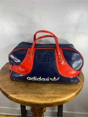 Vintage Y2K adidas made in Hong Kong unisex duffel sports travel weekender bag